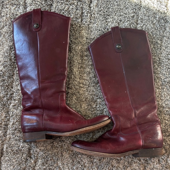 Frye Melissa Button Boot - Bordeaux - Picture 2 of 10